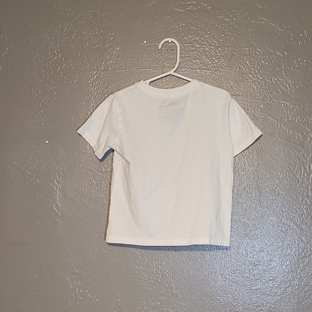 Tommy Hilfiger Stylish Casual White Short Sleeve Tee Kids Unisex Size 4 EUC - Picture 2 of 9